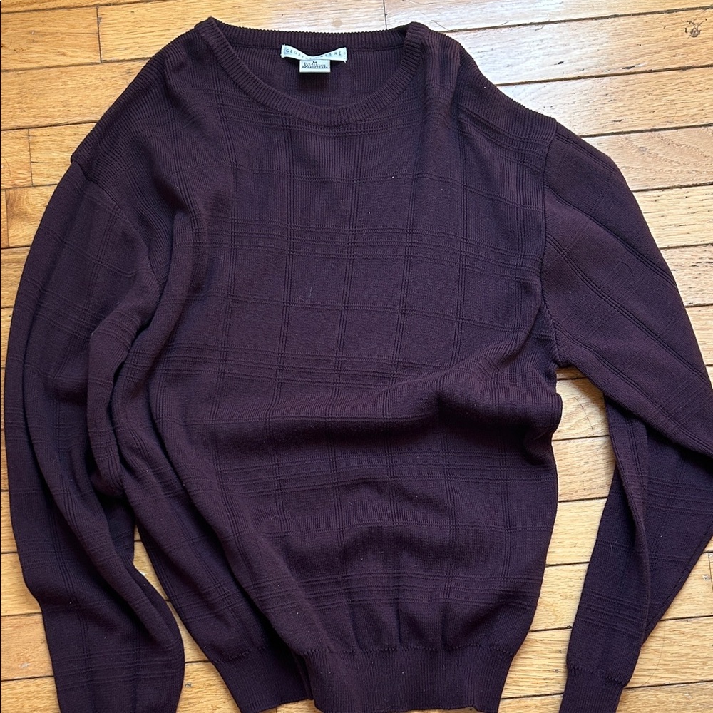 REDUCED!!Geoffrey Beene Men's Deep Purple Crewneck Sweater